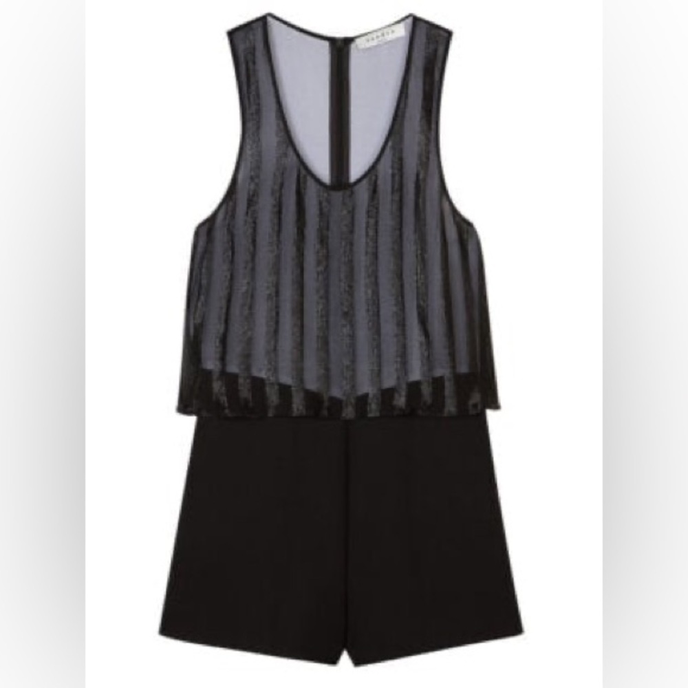 Sandro Paris silk Romper Size 3
